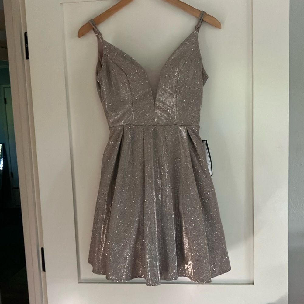 B. Darlin rose colored dress from Macy’s new with tags